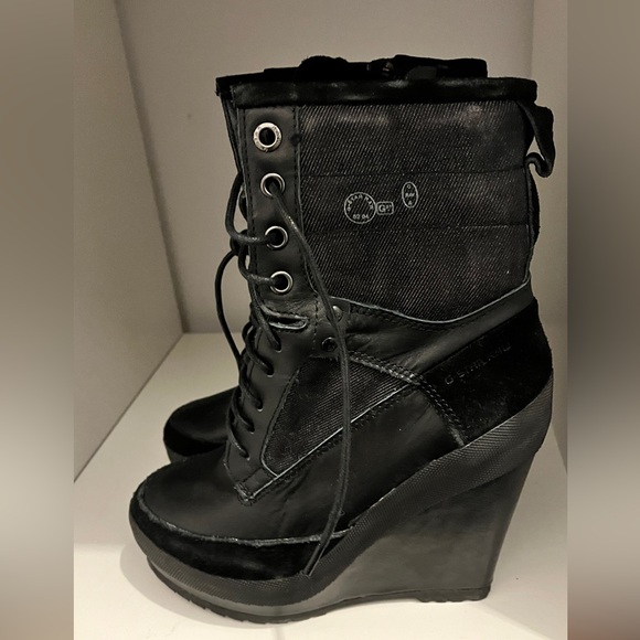 G Raw star Wedge Boots size 38 - Picture 2 of 8